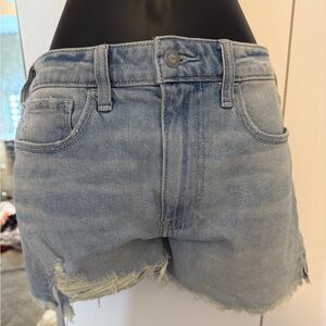 Hollister Light Blue Distressed Jean Shorts